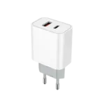 GOLF kućni punjač 20W, USB-C + USB-A, GF-U15 Beli