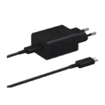 SAMSUNG brzi kućni punjač 15W sa kablom, USB-C, Crni, EP-T1510