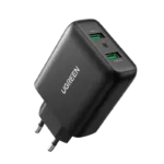 UGREEN brzi kućni punjač 36W, 2xUSB-A, crni (CD161)