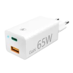 Hama brzi kućni punjač 65W, USB-C+USB-A, Beli