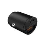 Celly auto punjač 30W, USB-C + USB-A, Crni