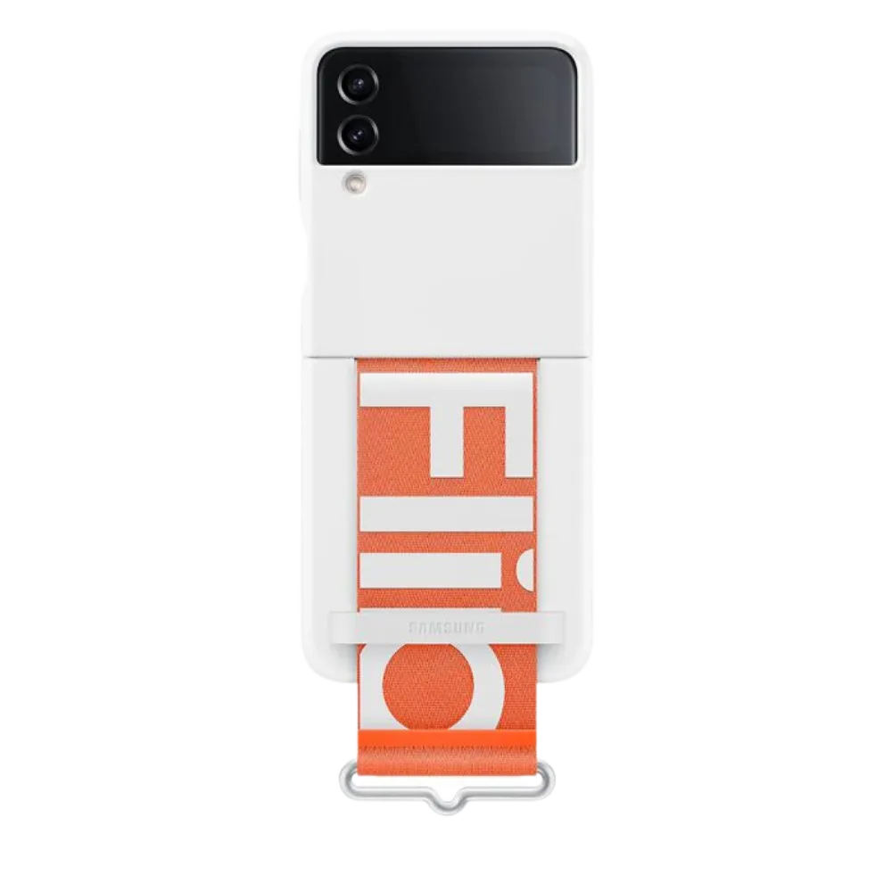 Zaštitna futrola sa kaišem za Z Flip4 Bela