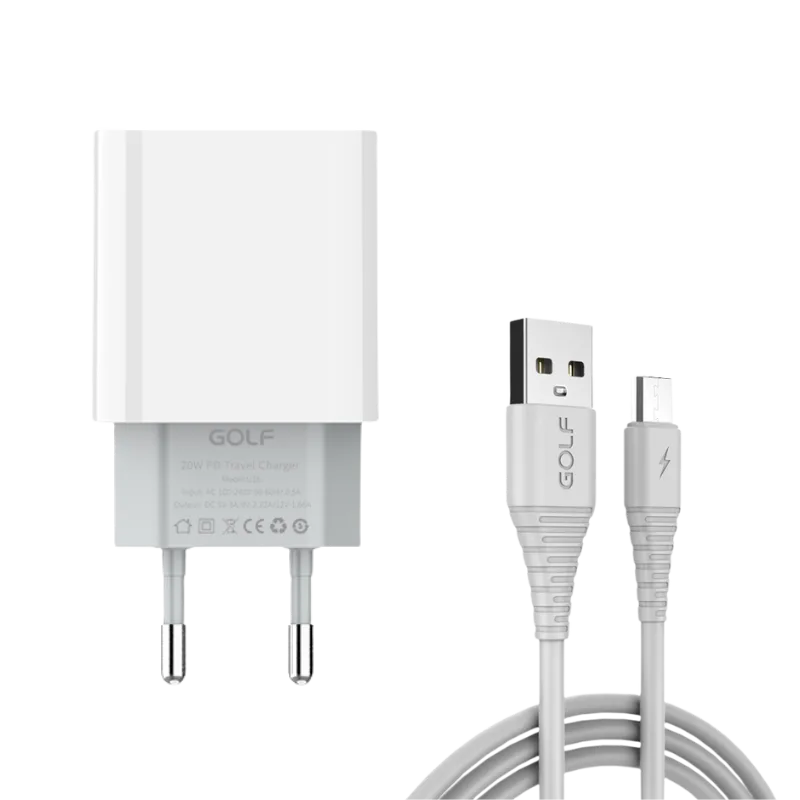 Golf kućni punjač sa kablom MicroUSB