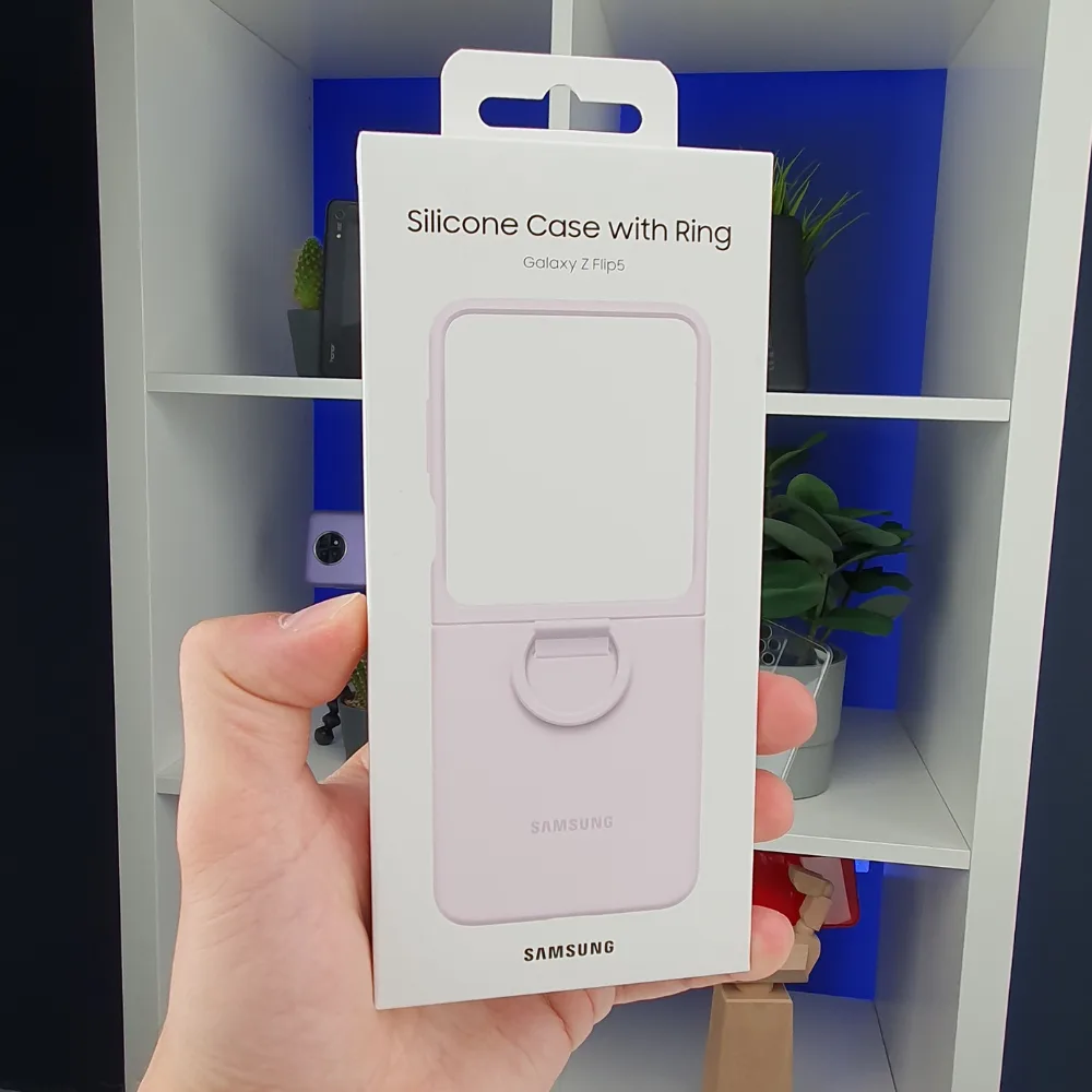 Silikon sa prstenom za Galaxy Z Flip5 Lila