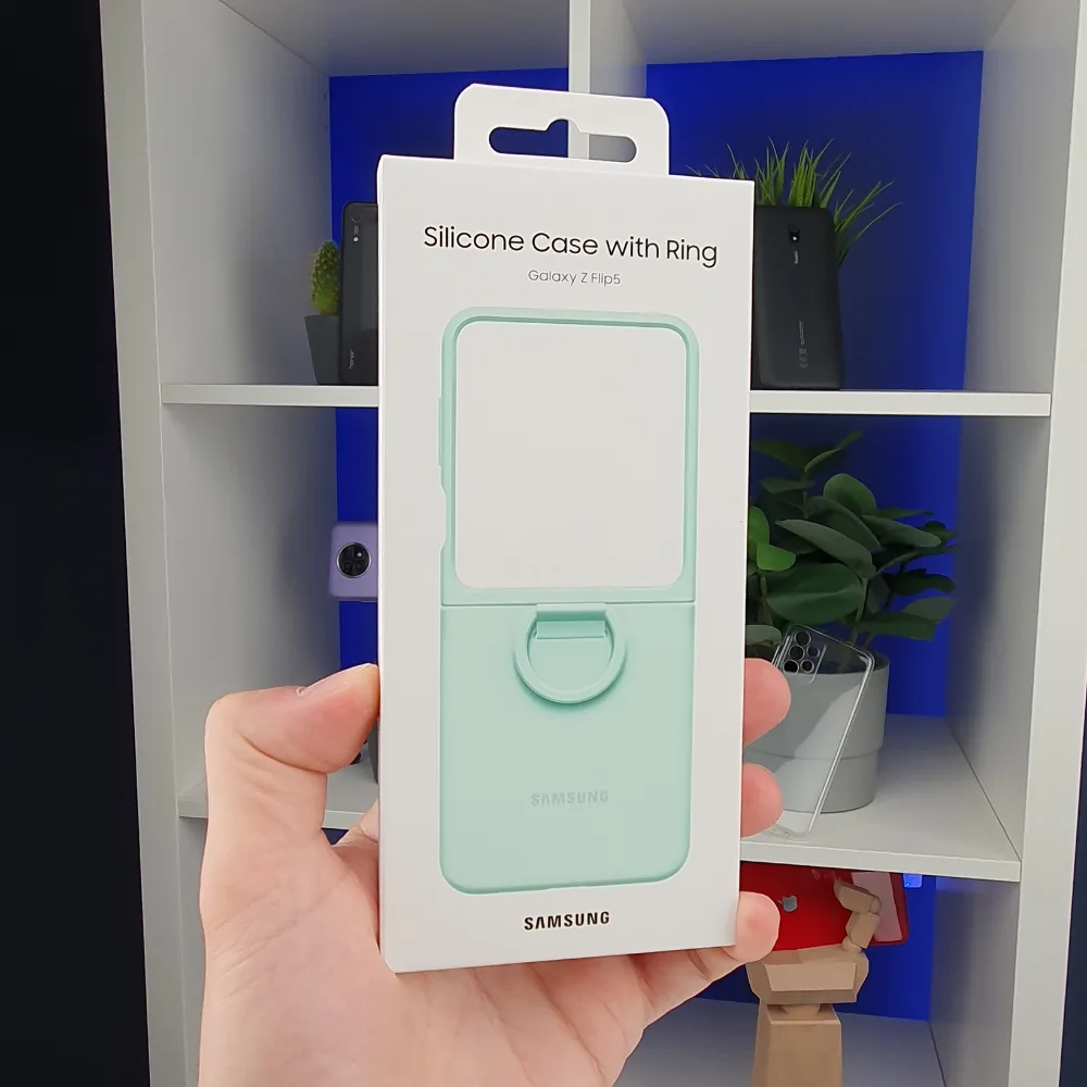 Silikon sa prstenom za Galaxy Z Flip5 Mint