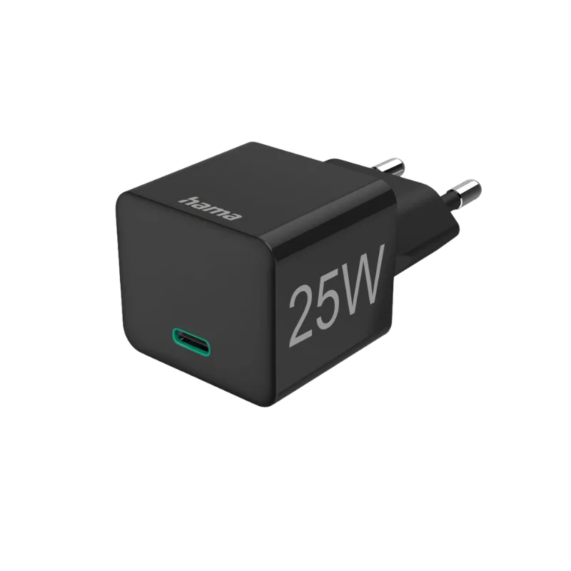 Hama punjač bez kabla USB-C 25W Crni