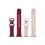 silikonska narukvica za Apple Watch Bordo + Roza