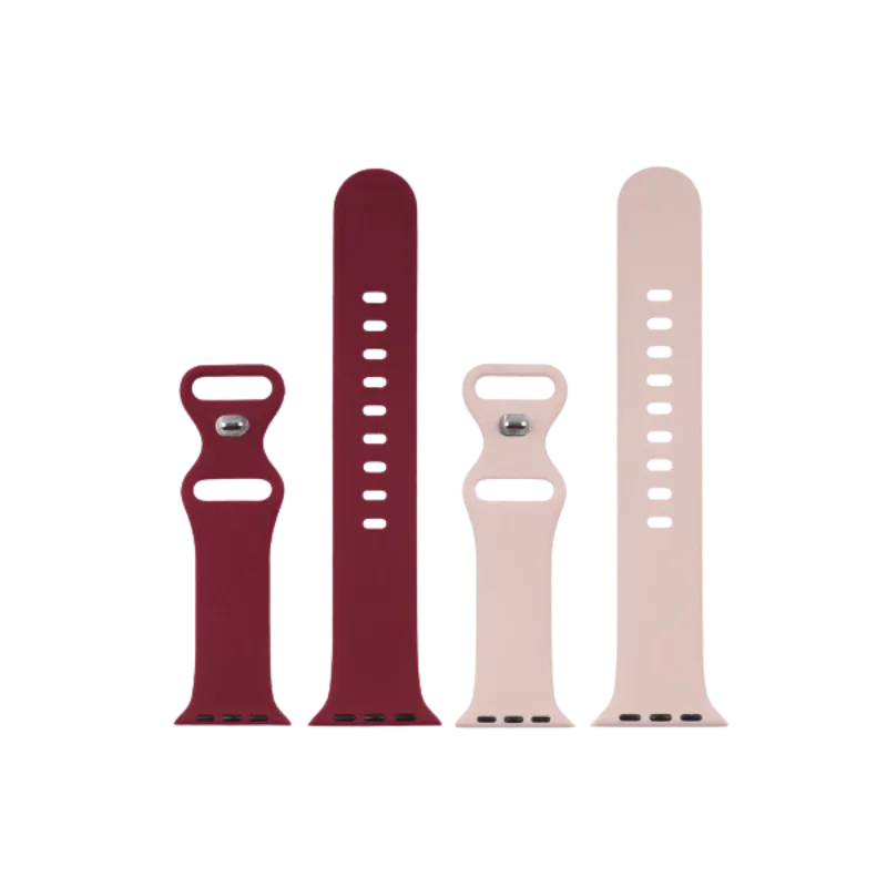 silikonska narukvica za Apple Watch Bordo + Roza
