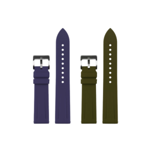 silikonska narukvica za sat Zelena + Plava 20mm
