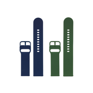 silikonska narukvica za sat Plava + Zelena 22mm