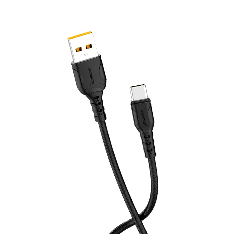 DENMEN kabl USB-A na USB-C (D08T) Crni