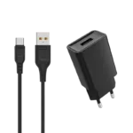 DENMEN kućni punjač sa kablom DC01T Crni