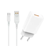 DENMEN kućni punjač sa kablom DC01T Beli