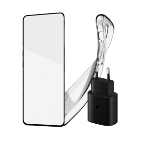 Dodatna oprema za Samsung Galaxy S24 (punjač + staklo + maska)