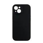 Silikonska futrola sa žaštitom za kamere za iPhone 15 Crna