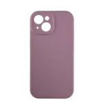 Silikonska futrola sa žaštitom za kamere za iPhone 15 Ljubičasta