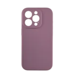 Silikonska futrola sa žaštitom za kamere za iPhone 15 Pro Ljubičasta