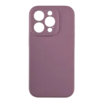 Silikonska futrola sa žaštitom za kamere za iPhone 15 Pro Max Ljubičasta