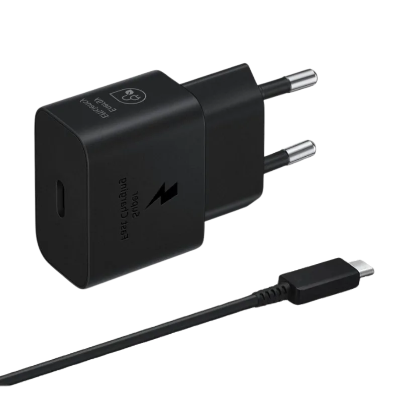SAMSUNG punjač sa kablom od 25W T2510 Crni