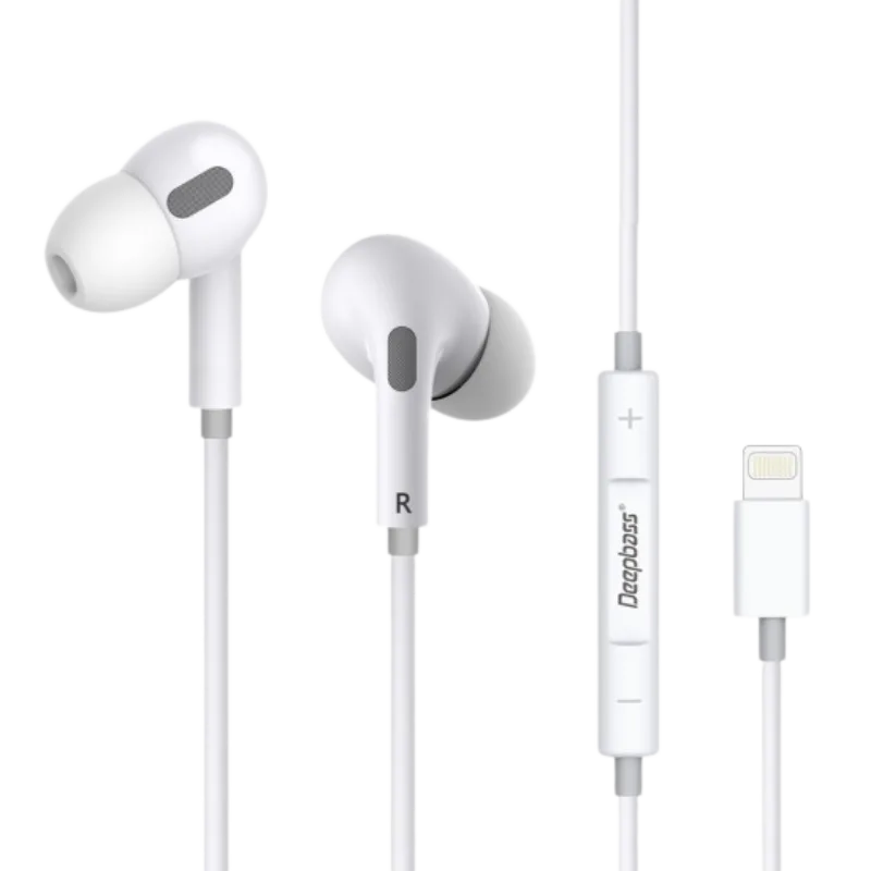 DEEPBASS žičane slušalice Lightning (DS-750) Bele
