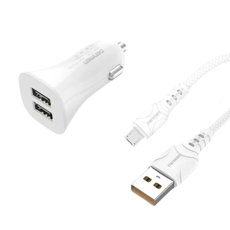 Denmen DZ06V auto punjač sa kablom MicroUSB