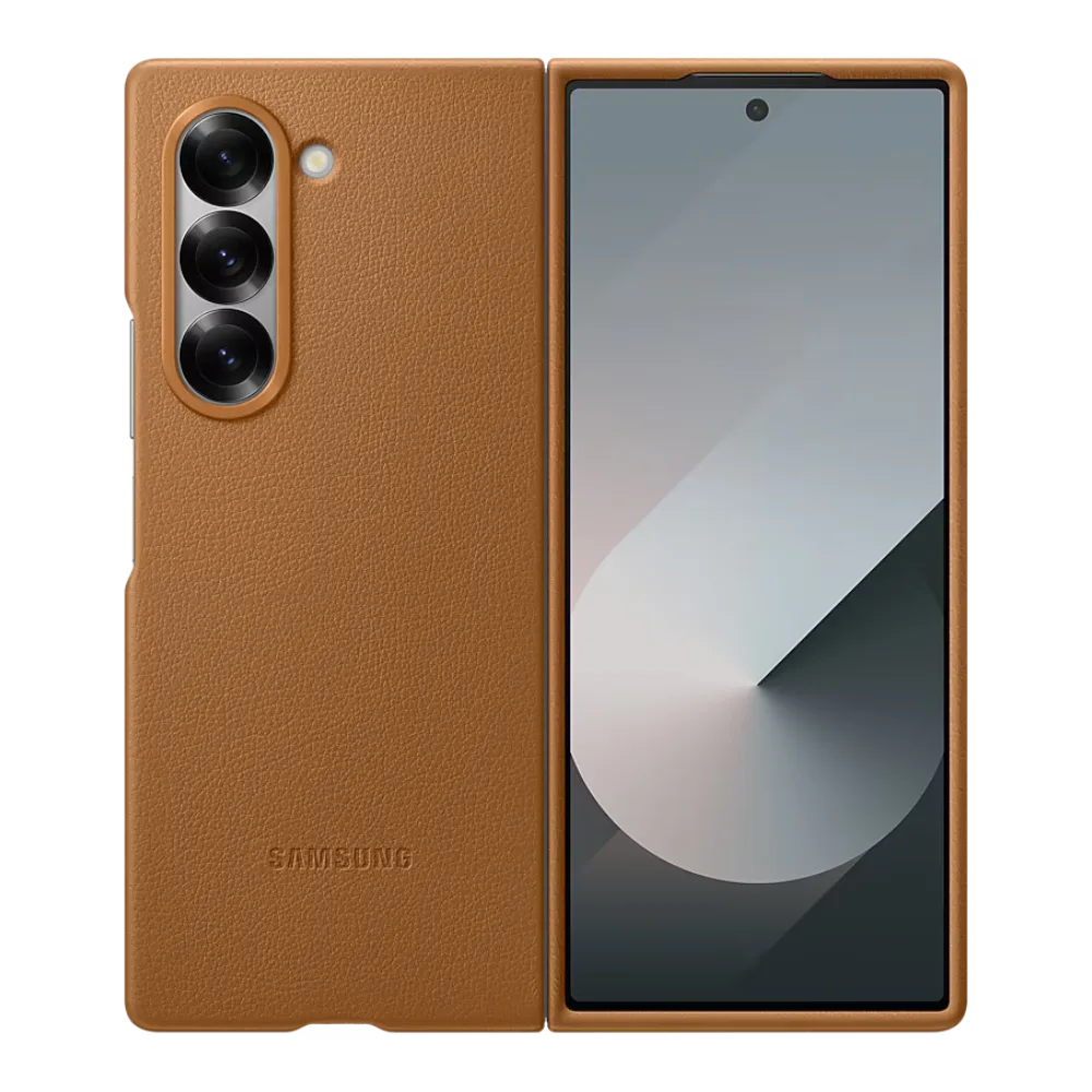 Kožna futrola za Z Fold6 Braon