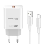 Konfulon kućni punjač sa USB-C kablom 20W
