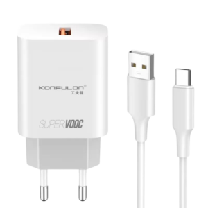 Konfulon kućni punjač sa USB-C kablom 20W