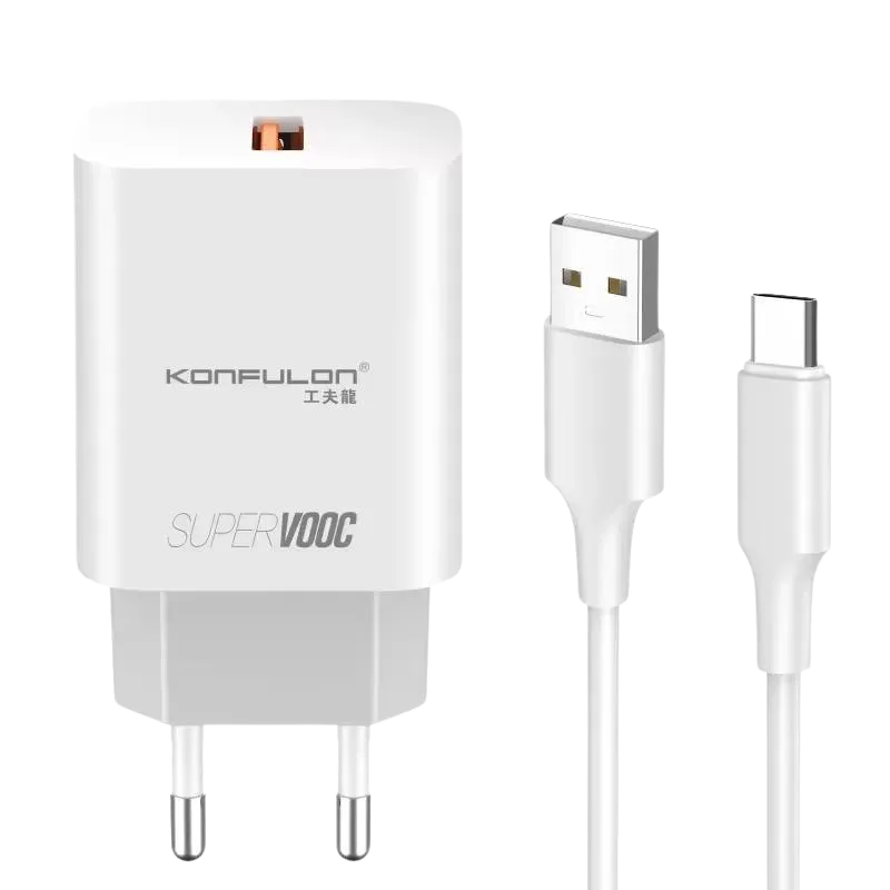 Konfulon kućni punjač sa USB-C kablom 20W
