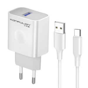 Konfulon kućni punjač sa USB-C kablom 25W