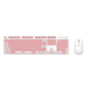 XO KB-05 bežična tastatura + miš Roze