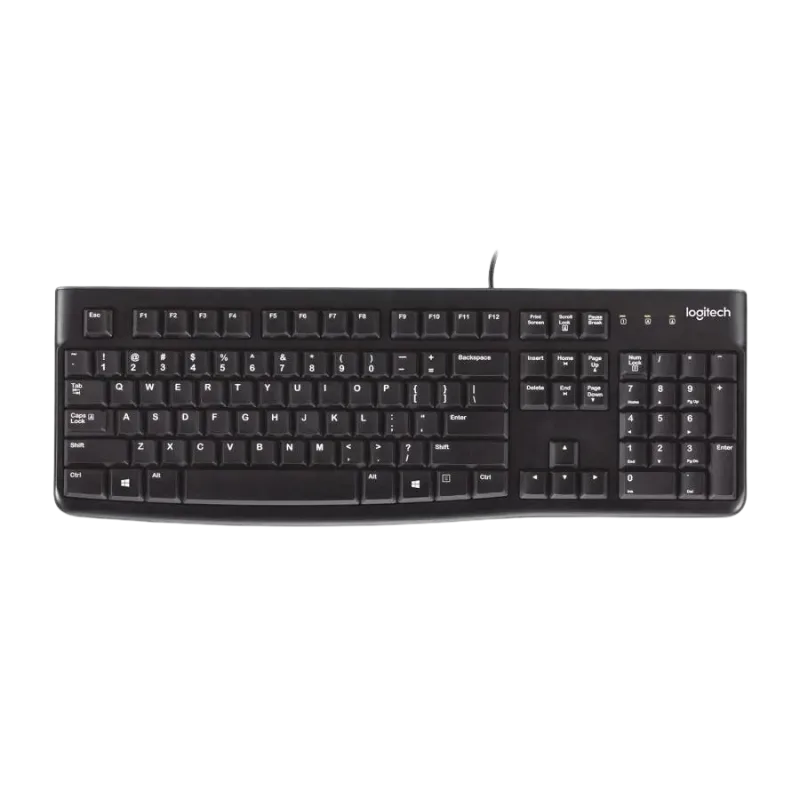 Logitech K120 žična tastatura Crna