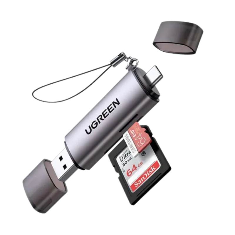 Ugreen čitač kartica CM185 Crni