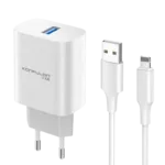 Konfulon C87 kućni punjač sa Lightning kablom 15W, Beli