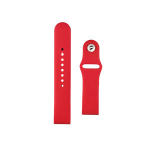 Silikonska narukvica za sat od 20mm-crvena-1