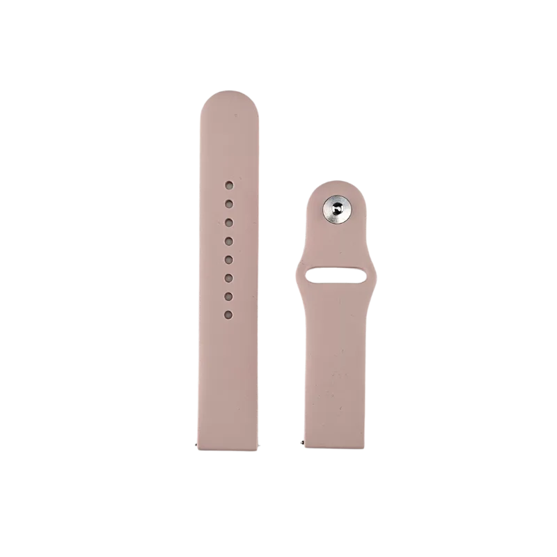 Silikonska narukvica za sat od 22mm-krem-1