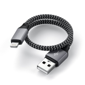 Satechi USB-A na Lightning kabl Sivi