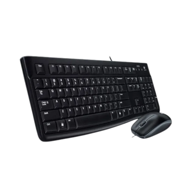Logitech MK120 žična tastatura + miš Crna
