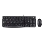 Logitech MK120 žična tastatura + miš Crna