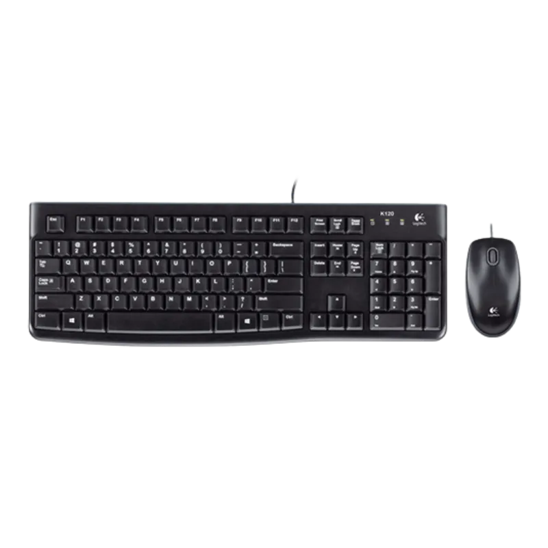 Logitech MK120 žična tastatura + miš Crna