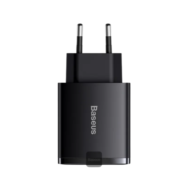 BASEUS Compact kućni punjač 30W (USB-A + USB-C)