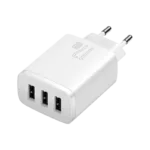BASEUS Compact kućni punjač 17W (3 x USB-A) Beli