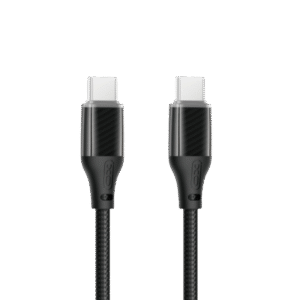 XO Kabl USB-C na USB-C NB-Q291B, 60W, 1m, Crni (ojačani pleteni)