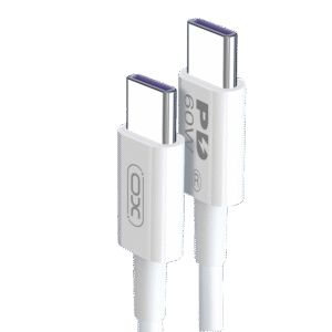 XO kabl 60W USB-C na USB-C, Beli