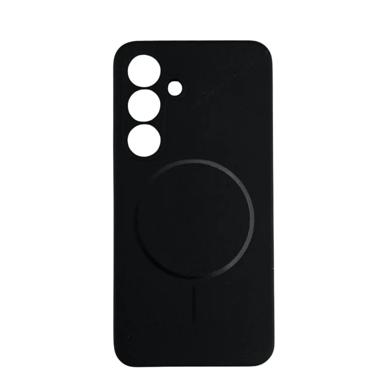 Silikonska futrola Magsafe LUX Samsung S25 + CRNA