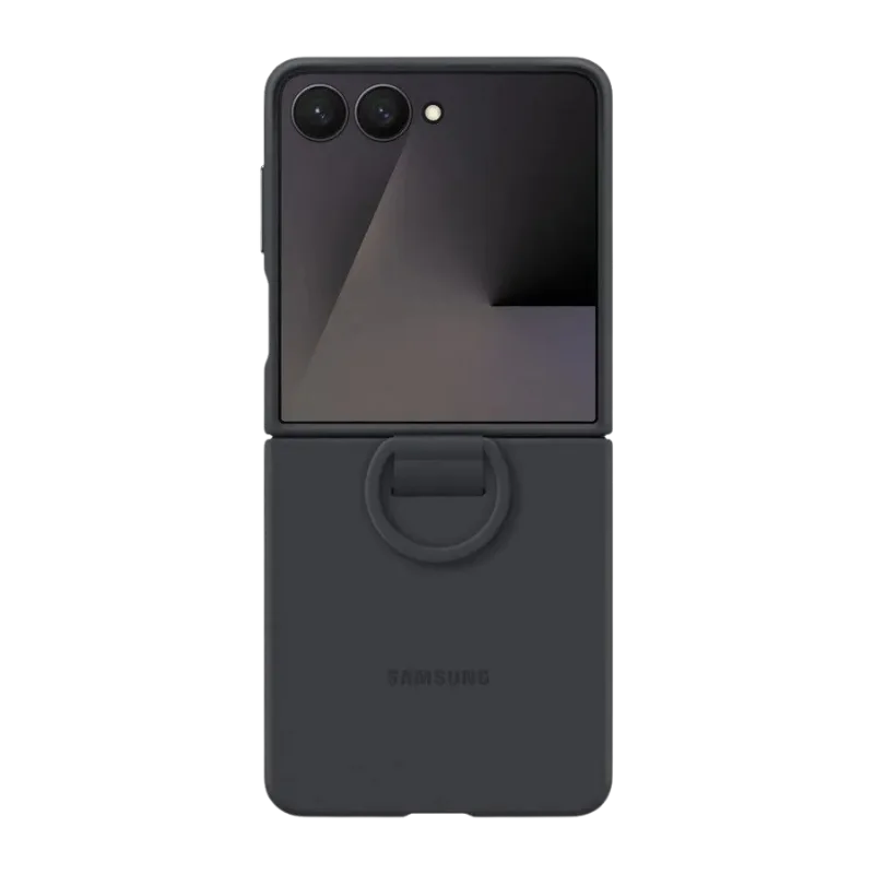 Originalna silikonska futrola za Samsung Z Flip7, Crna
