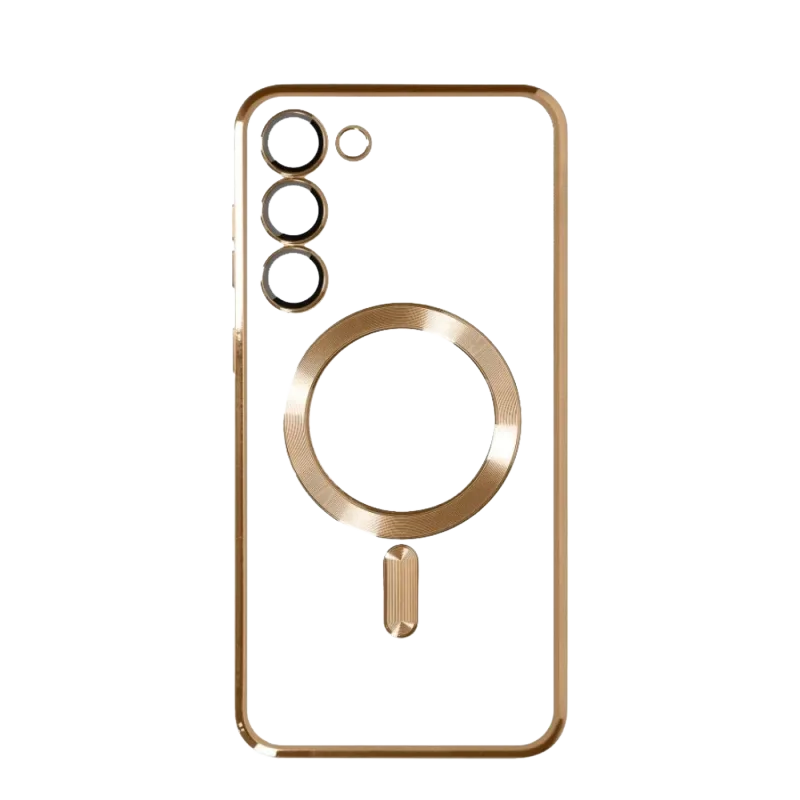 Silikonska futrola Magsafe SAMSUNG S25 ZLATNA