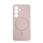 Silikonska futrola Magsafe LUX Samsung S25 PUDER ROZE