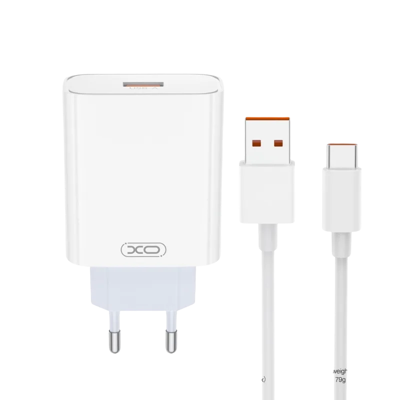 XO kućni punjač L164 120W (USB-C), Beli