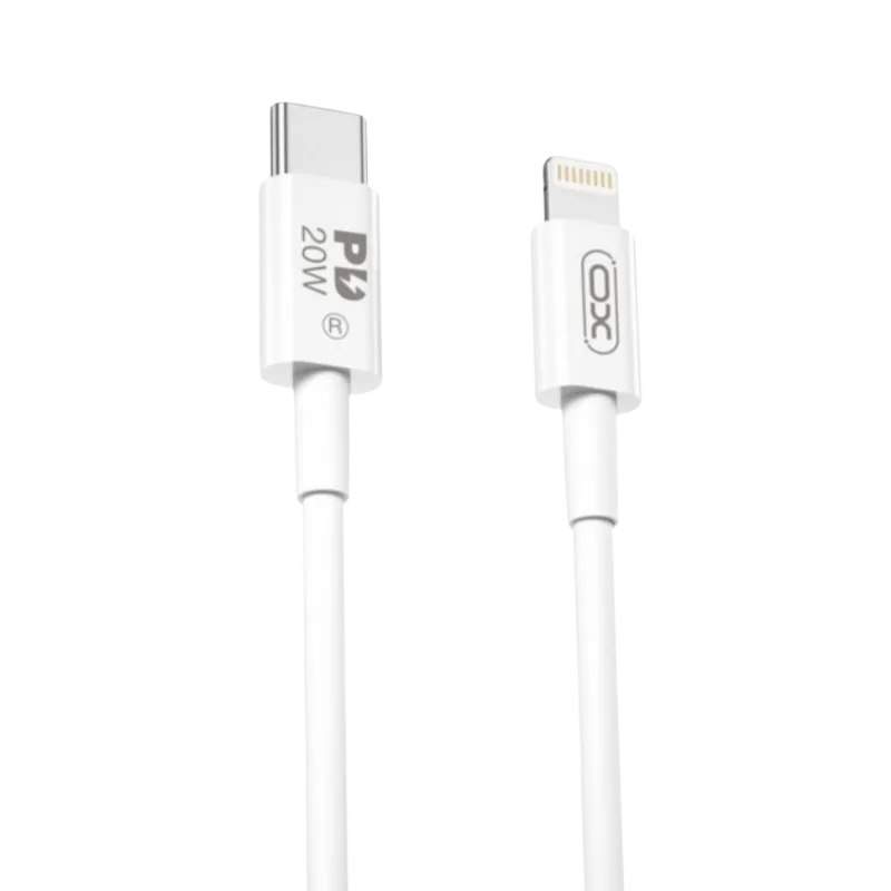 XO Kabl USB-C na Lightning NB-Q189A, 20W, 1m, Beli